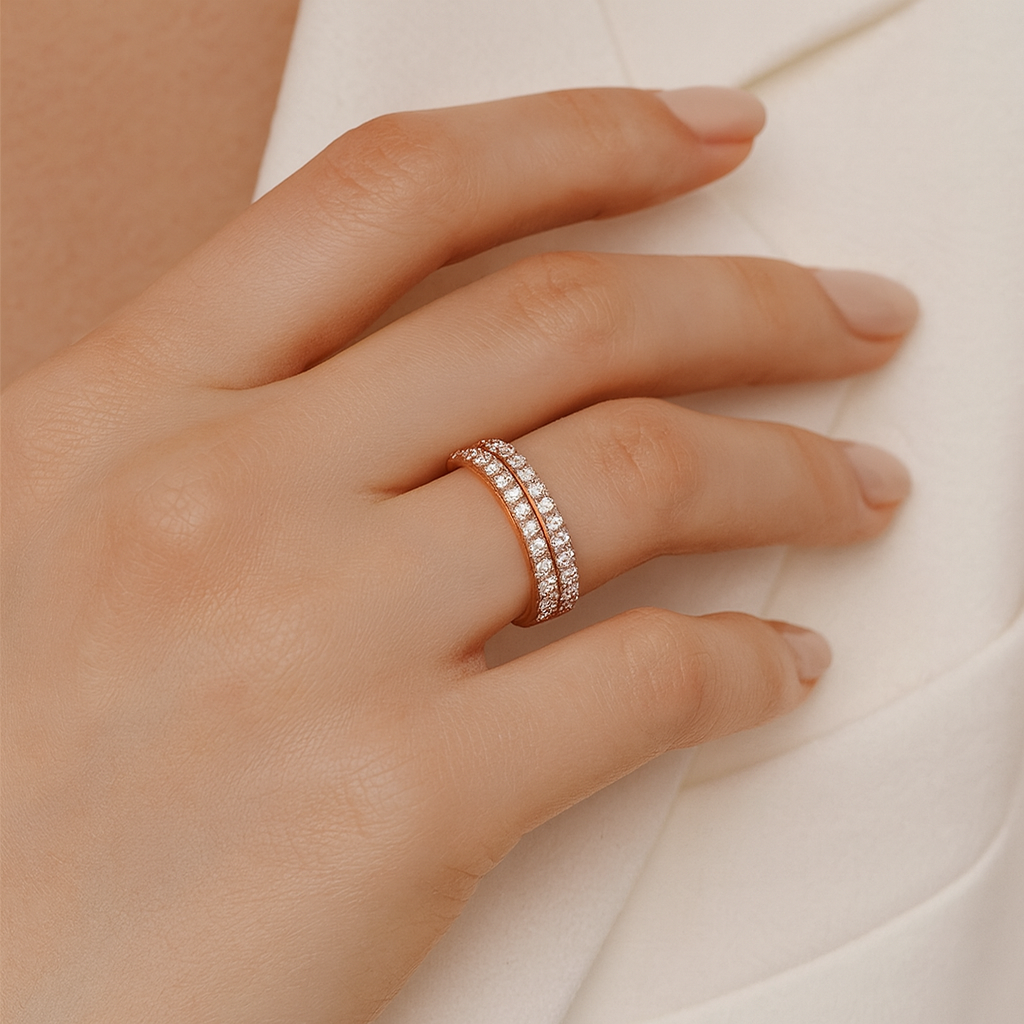 Two Line Adjustable Band Ring For Dailywear & Partywear_ATR017 - Image 3
