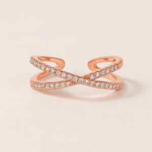 Two Cross Line Adjustable Band Ring For Dailywear & Partywear_ATR018