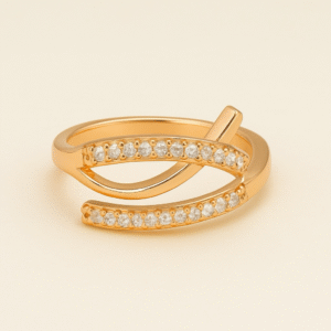 Beautiful Gold Plated Adjustable Ring For Dailywear & Partywear_ATR019