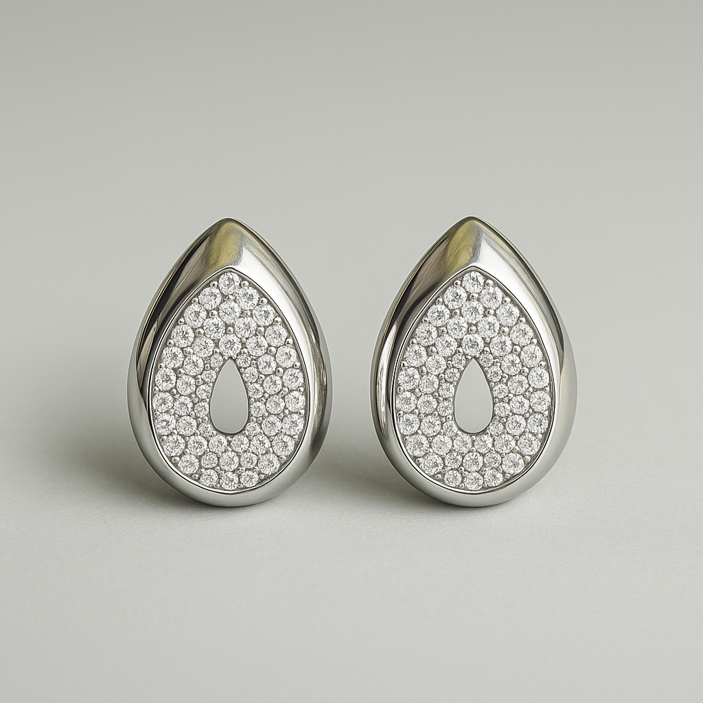 Beautiful Western Style Diamond Look Oval Shape Stud Earrings For Women_ADE016 - Image 2