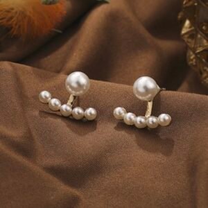 Korean Style 2 Way Use Pearl Stud Earrigns For Dailywear & Partywear _KRNE018