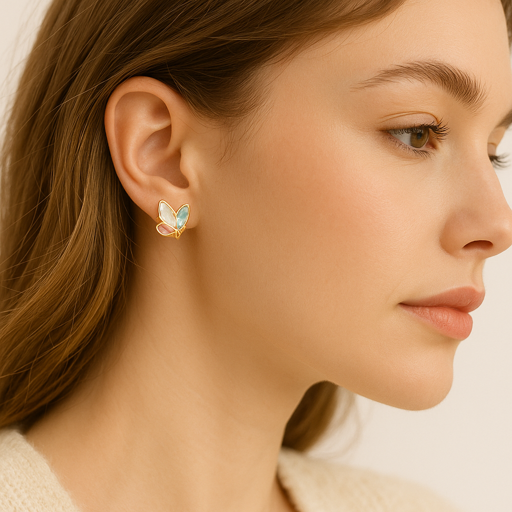 Beautiful Butterfly Design Earrings For Dailywear & Partywear_KRNE021 - Image 3