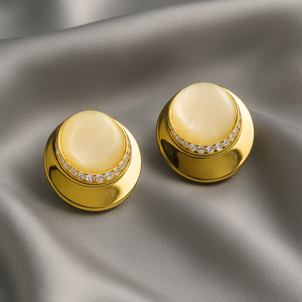 Diamond Look Dailywear Stud Earrings For Women_ADE023 - Image 2