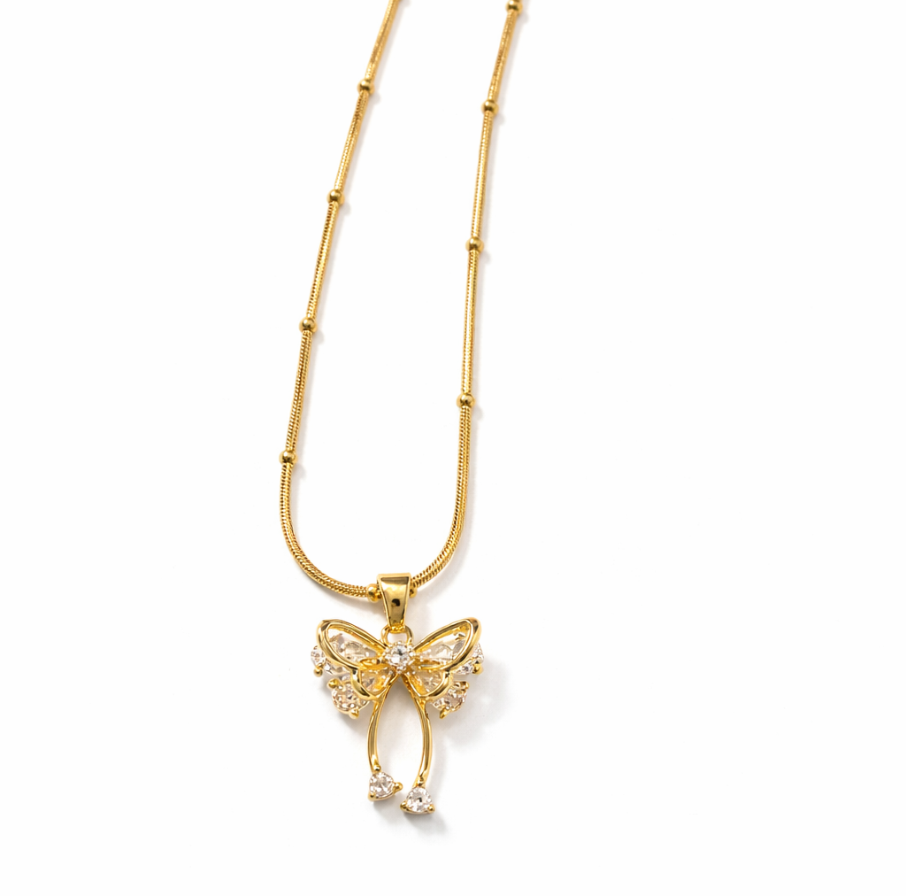 Elegant Butterfly Pendant Chain - Image 3