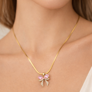 Elegant Butterfly Pendant Chain