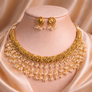 Rajsi Pearl Drop Choker Set