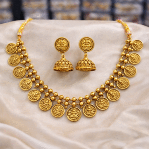 Classic Lakshmi Coin Temple Necklace Set